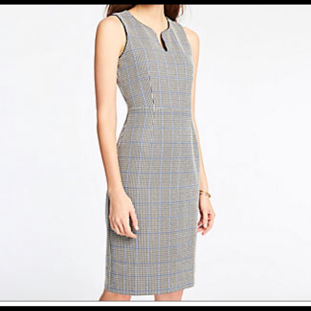 Ann Taylor Plaid Dress - Size-6
